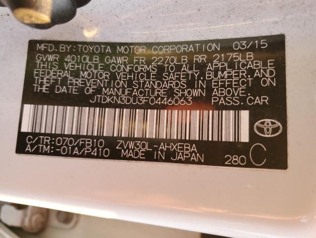 Photo 11 VIN: JTDKN3DU3F0446063 - TOYOTA PRIUS 