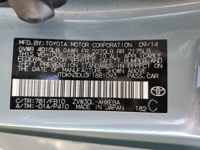 Photo 11 VIN: JTDKN3DU3F1881093 - TOYOTA PRIUS 