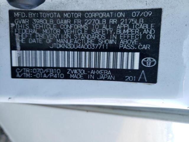 Photo 9 VIN: JTDKN3DU4A0037711 - TOYOTA PRIUS 