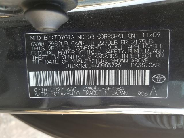 Photo 9 VIN: JTDKN3DU4A0085726 - TOYOTA PRIUS 