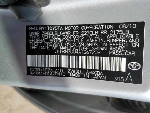 Photo 11 VIN: JTDKN3DU4A1267209 - TOYOTA PRIUS 