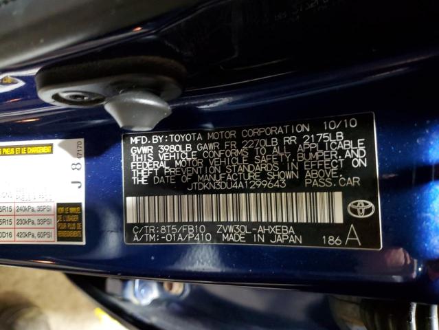 Photo 9 VIN: JTDKN3DU4A1299643 - TOYOTA PRIUS 