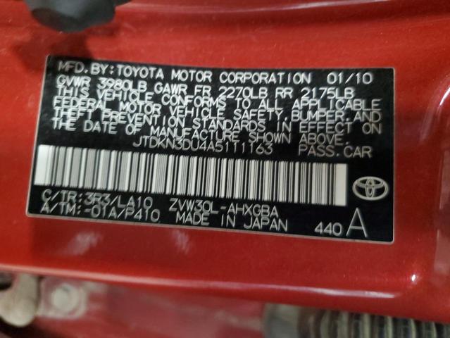 Photo 11 VIN: JTDKN3DU4A5111163 - TOYOTA PRIUS 