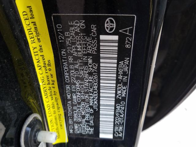 Photo 9 VIN: JTDKN3DU4B0261742 - TOYOTA PRIUS 