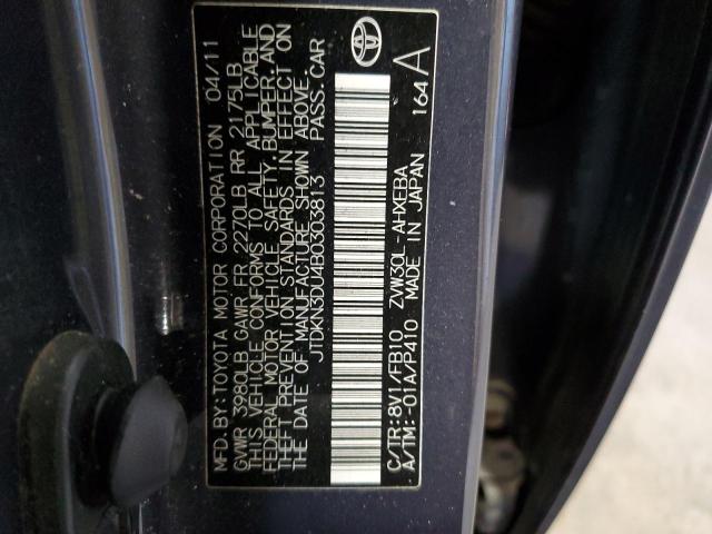 Photo 11 VIN: JTDKN3DU4B0303813 - TOYOTA PRIUS 