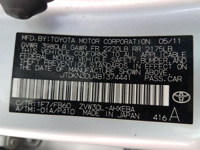 Photo 9 VIN: JTDKN3DU4B1374441 - TOYOTA PRIUS 