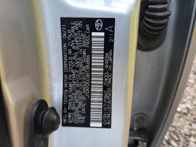 Photo 11 VIN: JTDKN3DU4B1384886 - TOYOTA PRIUS 