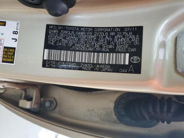 Photo 11 VIN: JTDKN3DU4B1391806 - TOYOTA PRIUS 