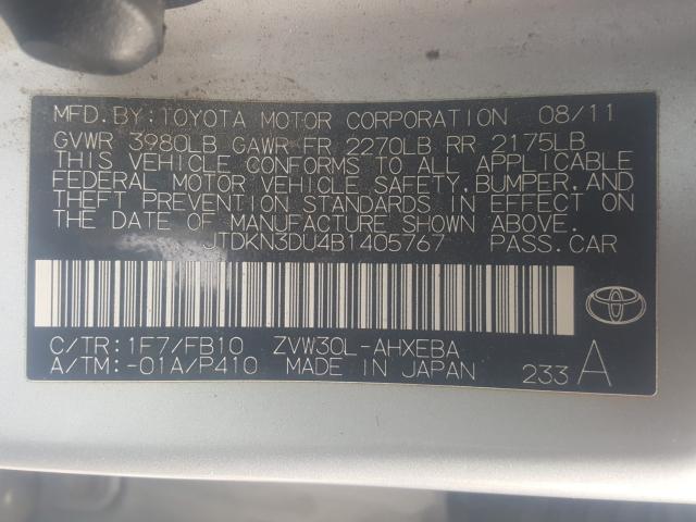 Photo 9 VIN: JTDKN3DU4B1405767 - TOYOTA PRIUS 