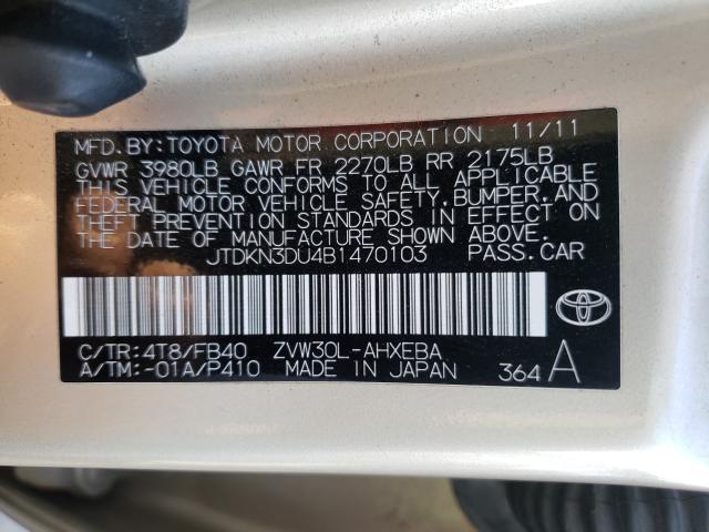 Photo 9 VIN: JTDKN3DU4B1470103 - TOYOTA PRIUS 