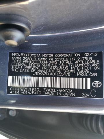 Photo 9 VIN: JTDKN3DU4D1655478 - TOYOTA PRIUS 