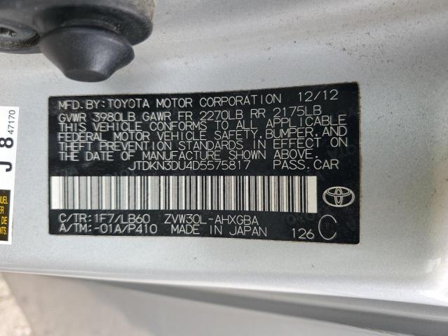 Photo 11 VIN: JTDKN3DU4D5575817 - TOYOTA PRIUS 