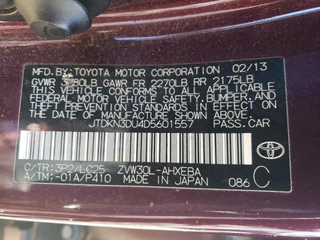 Photo 11 VIN: JTDKN3DU4D5601557 - TOYOTA PRIUS 