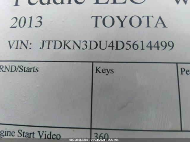 Photo 8 VIN: JTDKN3DU4D5614499 - TOYOTA PRIUS 