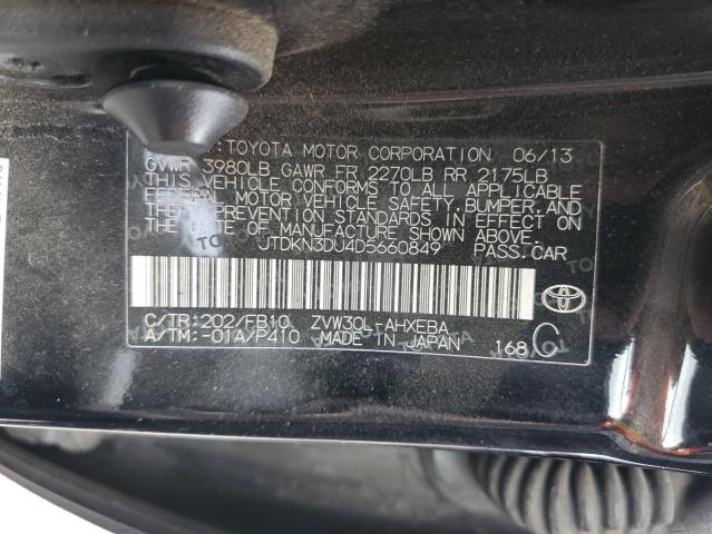 Photo 11 VIN: JTDKN3DU4D5660849 - TOYOTA PRIUS 