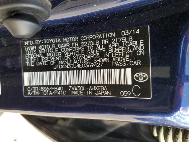 Photo 12 VIN: JTDKN3DU4E0369427 - TOYOTA PRIUS 