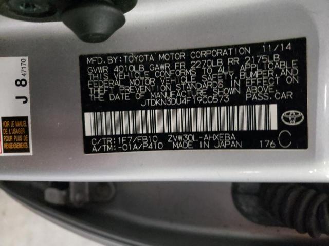 Photo 9 VIN: JTDKN3DU4F1900573 - TOYOTA PRIUS 