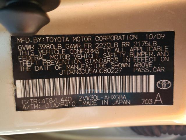 Photo 9 VIN: JTDKN3DU5A0080227 - TOYOTA PRIUS 