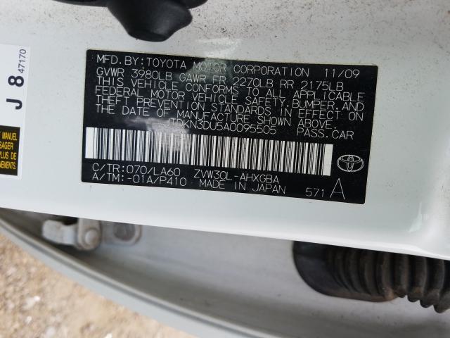 Photo 9 VIN: JTDKN3DU5A0095505 - TOYOTA PRIUS 