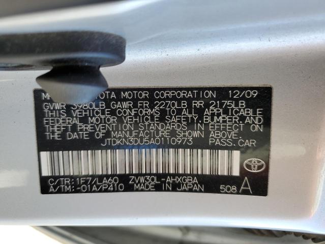 Photo 11 VIN: JTDKN3DU5A0110973 - TOYOTA PRIUS 