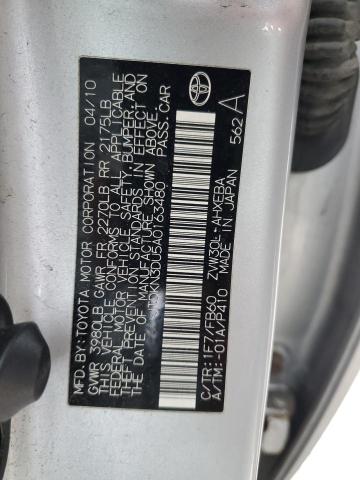 Photo 11 VIN: JTDKN3DU5A0163480 - TOYOTA PRIUS 