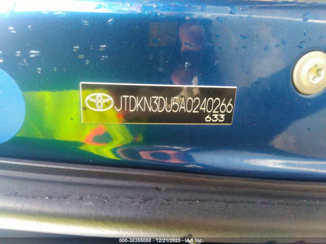 Photo 8 VIN: JTDKN3DU5A0240266 - TOYOTA PRIUS 