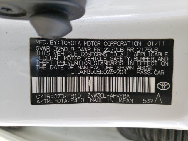 Photo 9 VIN: JTDKN3DU5B0269204 - TOYOTA PRIUS 