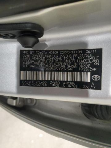 Photo 11 VIN: JTDKN3DU5B0316246 - TOYOTA PRIUS 