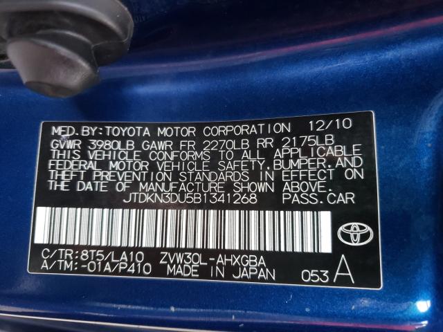 Photo 9 VIN: JTDKN3DU5B1341268 - TOYOTA PRIUS 