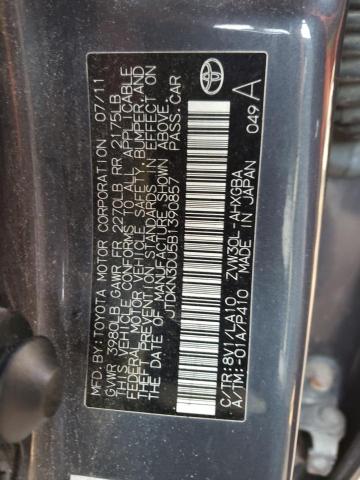 Photo 11 VIN: JTDKN3DU5B1390857 - TOYOTA PRIUS 