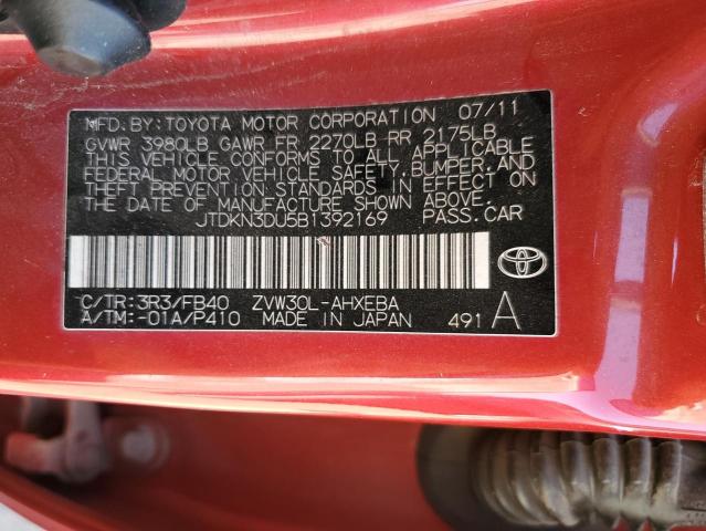 Photo 9 VIN: JTDKN3DU5B1392169 - TOYOTA PRIUS 