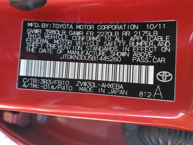 Photo 11 VIN: JTDKN3DU5B1445260 - TOYOTA PRIUS 