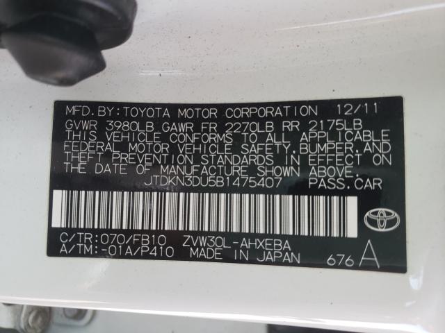 Photo 9 VIN: JTDKN3DU5B1475407 - TOYOTA PRIUS 