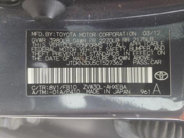 Photo 9 VIN: JTDKN3DU5C1527362 - TOYOTA PRIUS 