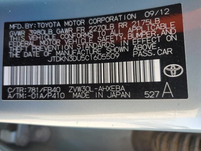 Photo 11 VIN: JTDKN3DU5C1605509 - TOYOTA PRIUS 