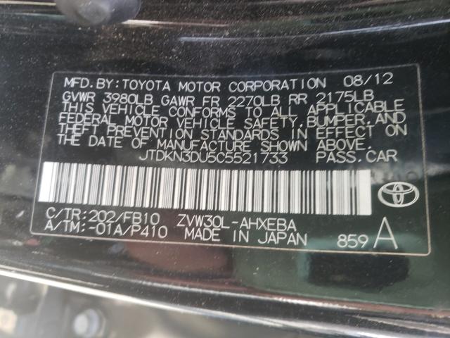 Photo 9 VIN: JTDKN3DU5C5521733 - TOYOTA PRIUS 