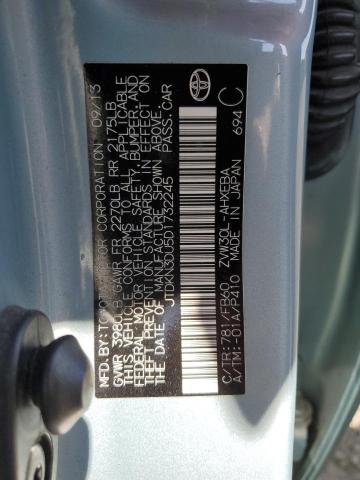 Photo 12 VIN: JTDKN3DU5D1732245 - TOYOTA PRIUS 