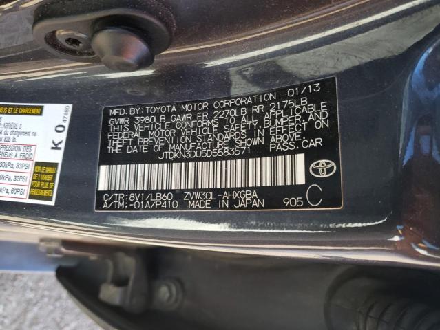 Photo 12 VIN: JTDKN3DU5D5583571 - TOYOTA PRIUS 