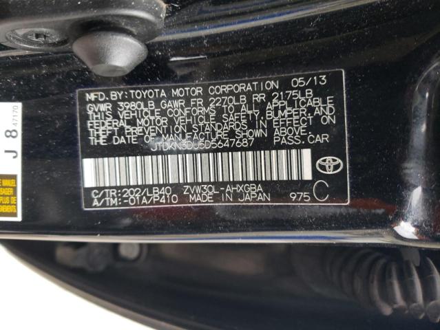 Photo 11 VIN: JTDKN3DU5D5647687 - TOYOTA PRIUS 