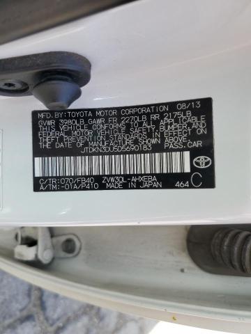 Photo 11 VIN: JTDKN3DU5D5690183 - TOYOTA PRIUS 