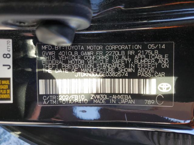 Photo 12 VIN: JTDKN3DU5E0382574 - TOYOTA PRIUS 