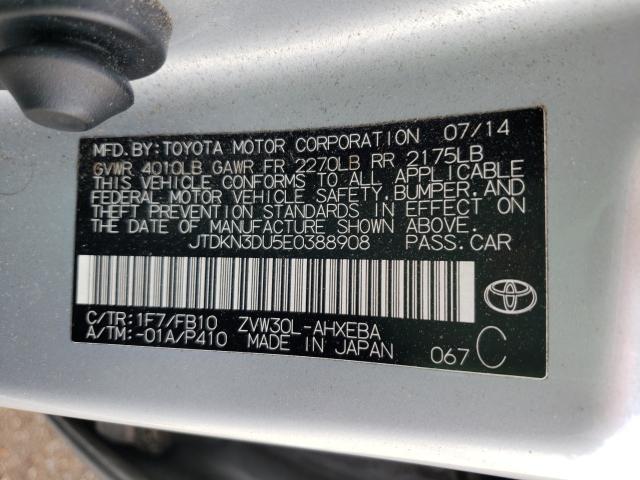 Photo 9 VIN: JTDKN3DU5E0388908 - TOYOTA PRIUS 