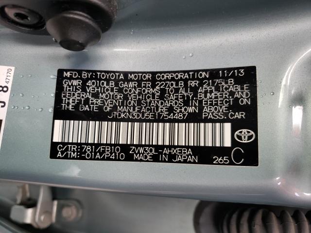 Photo 9 VIN: JTDKN3DU5E1754487 - TOYOTA PRIUS 