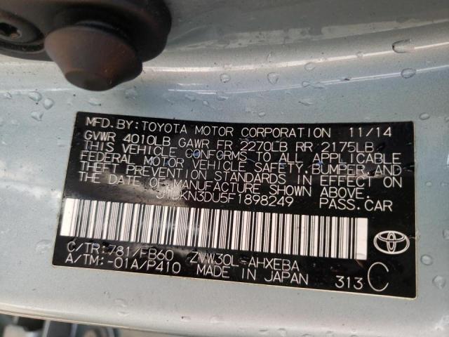 Photo 9 VIN: JTDKN3DU5F1898249 - TOYOTA PRIUS 