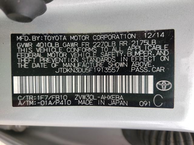 Photo 9 VIN: JTDKN3DU5F1913557 - TOYOTA PRIUS 