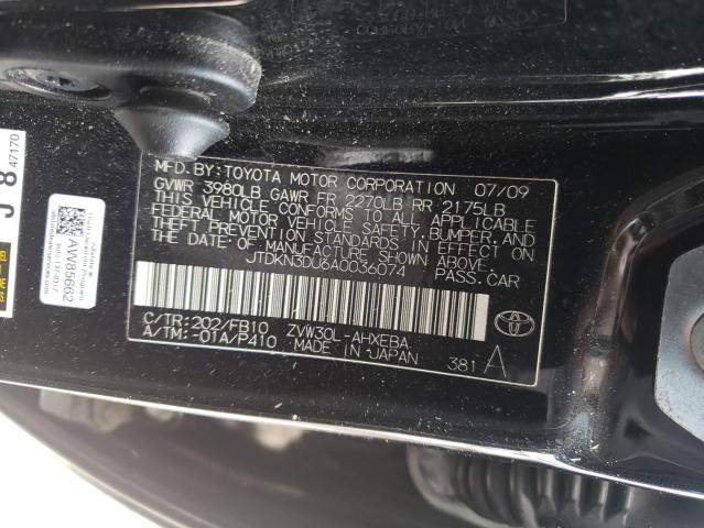 Photo 9 VIN: JTDKN3DU6A0036074 - TOYOTA PRIUS 