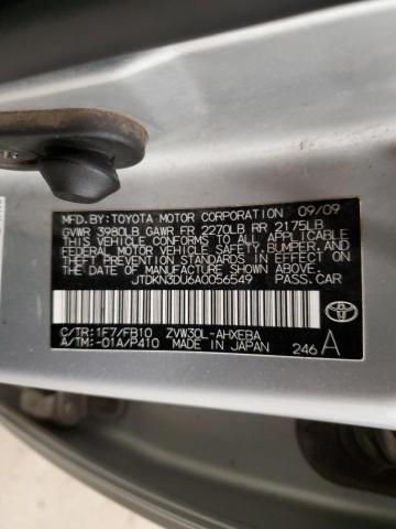 Photo 11 VIN: JTDKN3DU6A0056549 - TOYOTA PRIUS 