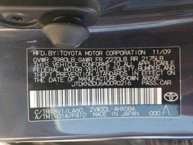 Photo 11 VIN: JTDKN3DU6A0090216 - TOYOTA PRIUS 