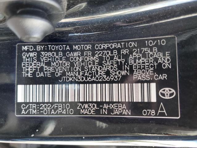 Photo 11 VIN: JTDKN3DU6A0236937 - TOYOTA PRIUS 