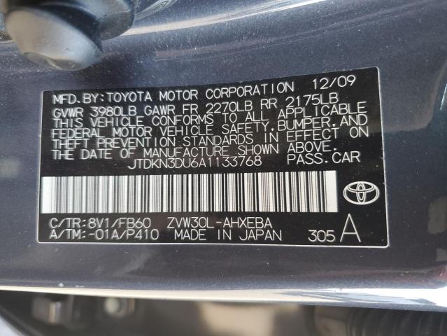 Photo 11 VIN: JTDKN3DU6A1133768 - TOYOTA PRIUS 